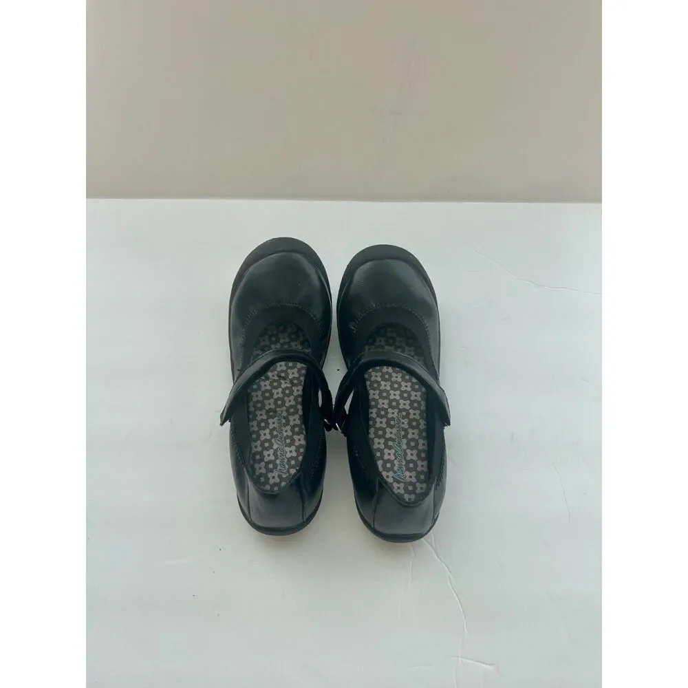 Hanna Anderson G.Maya Mary Jane black leather, youth size 2.5, NIB